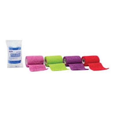 Bandage Compression Fabric 3"x5yd Latex Non-Sterile Cohesive Assorted 24/Ca - Surgical Supplies NY